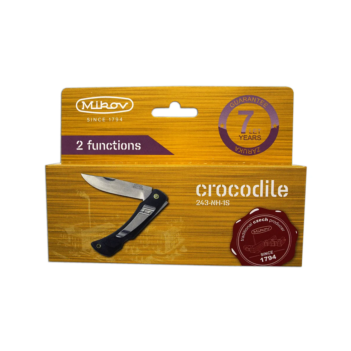 Vreckový zatvárací nôž CROCODILE s klipom 243-NH-1 SPONA